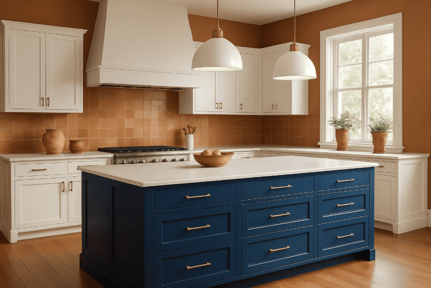 Indigo and Clay Kitchens