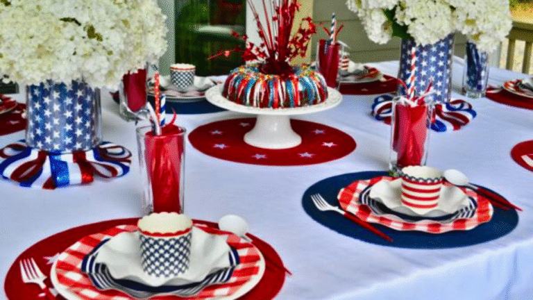 19 Patriotic Table Decor Ideas for the 4th of July